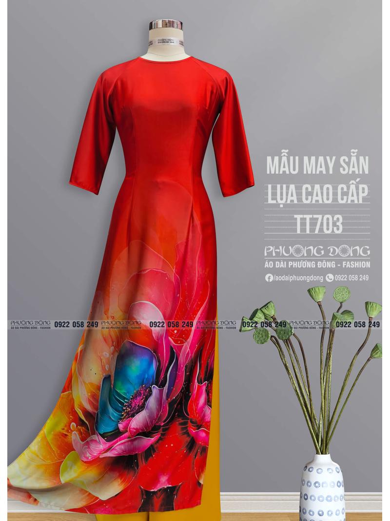 Áo Dài Truyền Thống Lụa Cao Cấp TT703